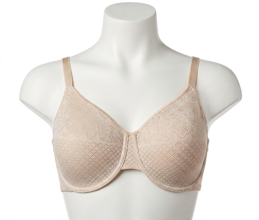 NEW WACOAL visual effects minimizer bra in sand